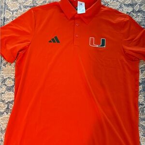 Adidas Men's U Miami Orange Polo